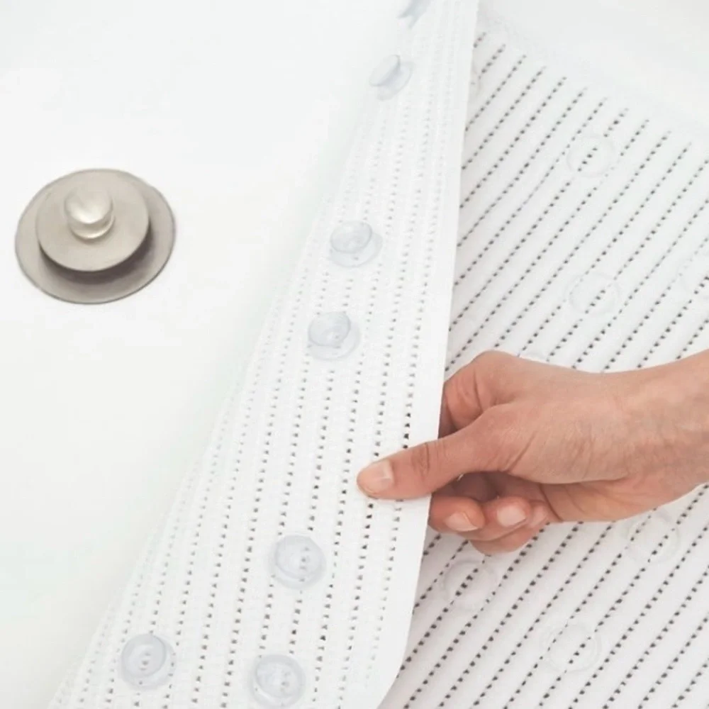 Clorox Textured Non Slip White Bath Mat